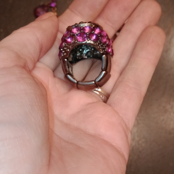 HP!! EUC 2 Piece Vintage Jewelry Set! Ring & Necklace! - Picture 6 of 8